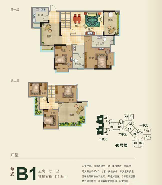 B1复式户型 5室2厅2卫1厨111.8㎡.jpg