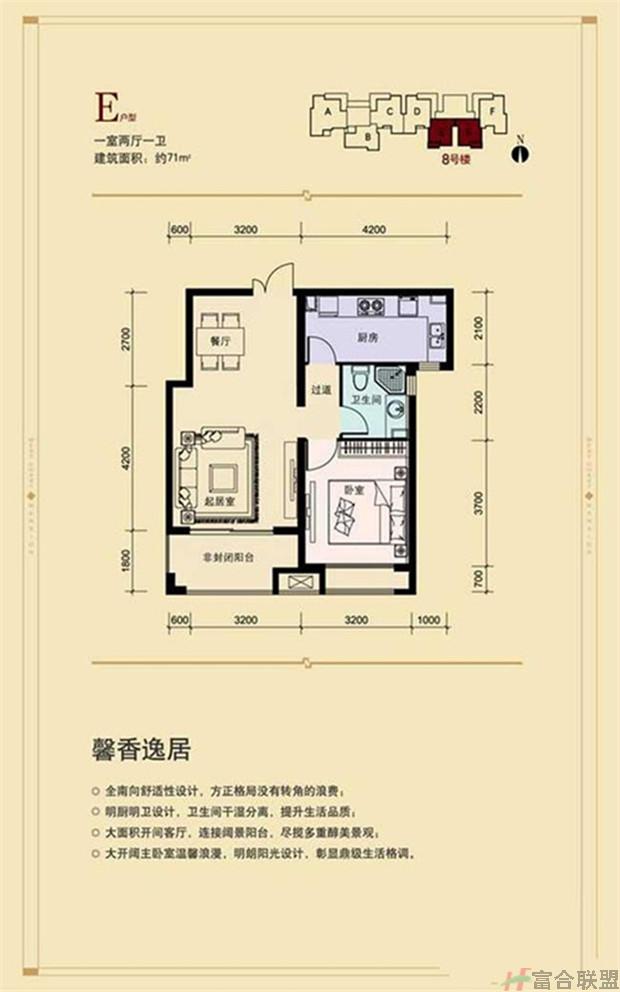 中弘·西岸首府E户型 1室2厅1卫1厨71㎡.jpg