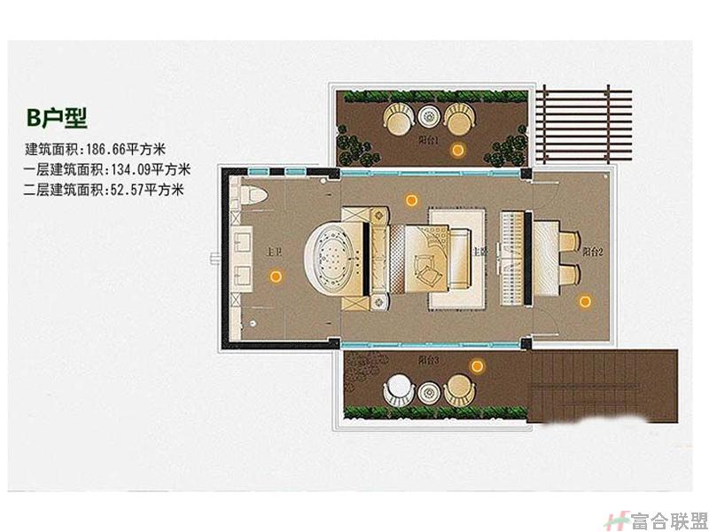 B1户型~建筑面积：186.66㎡.jpg