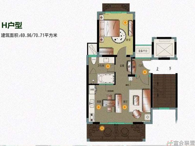 H户型~建筑面积：69.96㎡.jpg