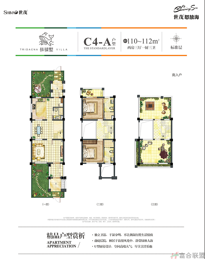 砗磲墅C4-A户型两房三厅110-112㎡.png