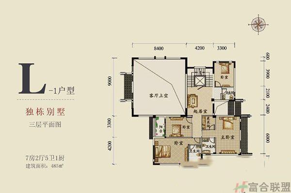 独栋别墅 L-1户型 三层 7房2厅5卫 485㎡.jpg