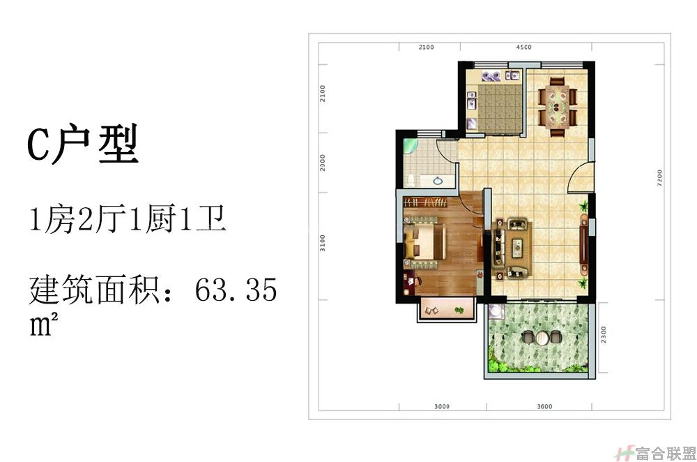 C户型：一房两厅一厨一卫63m².jpg
