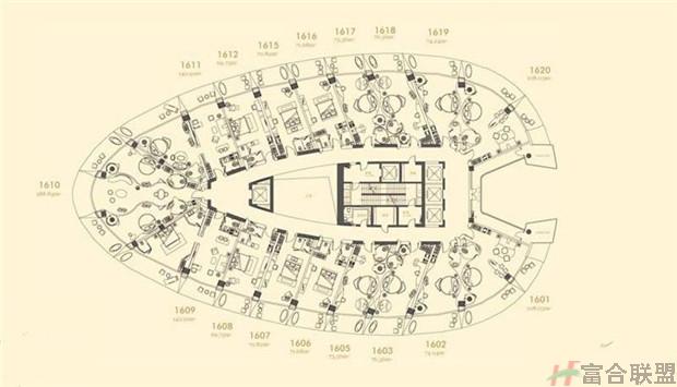 凤凰岛十六层平面图 6室4厅4卫1561.14㎡.jpg