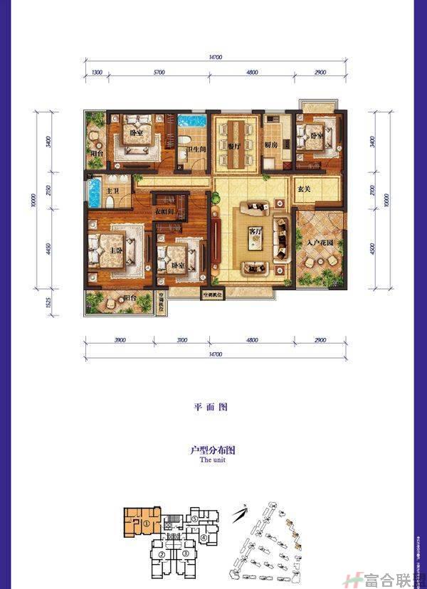 D2户型4室2厅2卫建筑面积：173平米.jpg