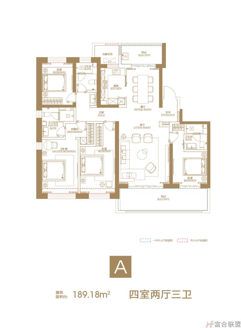 A户型 4房2厅3卫 建筑面积189.18.jpg