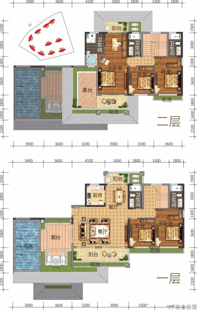 6户型在售 三室三卫双阳台 建筑面积约：233-280㎡.jpg