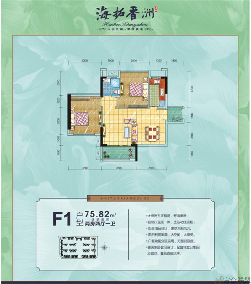 F1户型 2房2厅1卫 建筑面积75.82平米.jpg