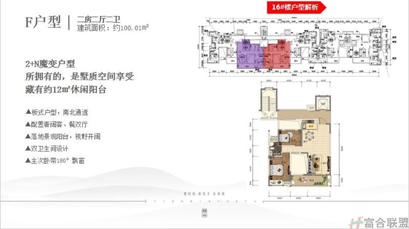 F户型 2房2厅2卫 建筑面积100.01平米.jpg