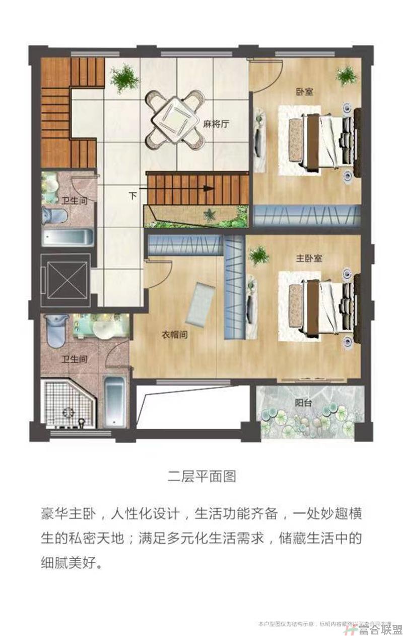 独栋别墅 A户型 7房6厅9卫 建筑面积505平米 二层.jpg