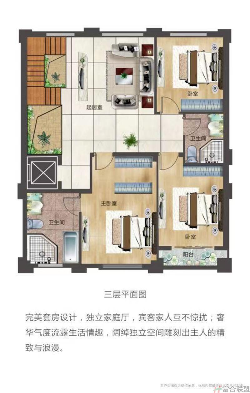 独栋别墅 A户型 7房6厅9卫 建筑面积505平米 三层.jpg