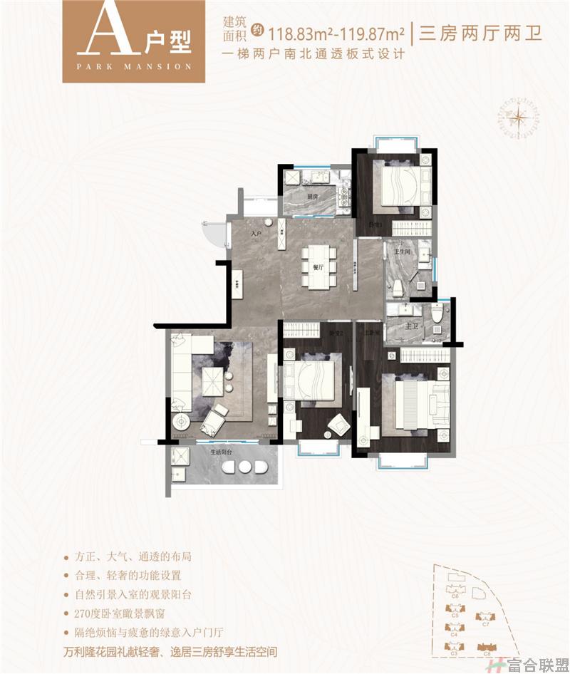 A户型 3房2厅2卫 建面118.83-119.87㎡.jpg