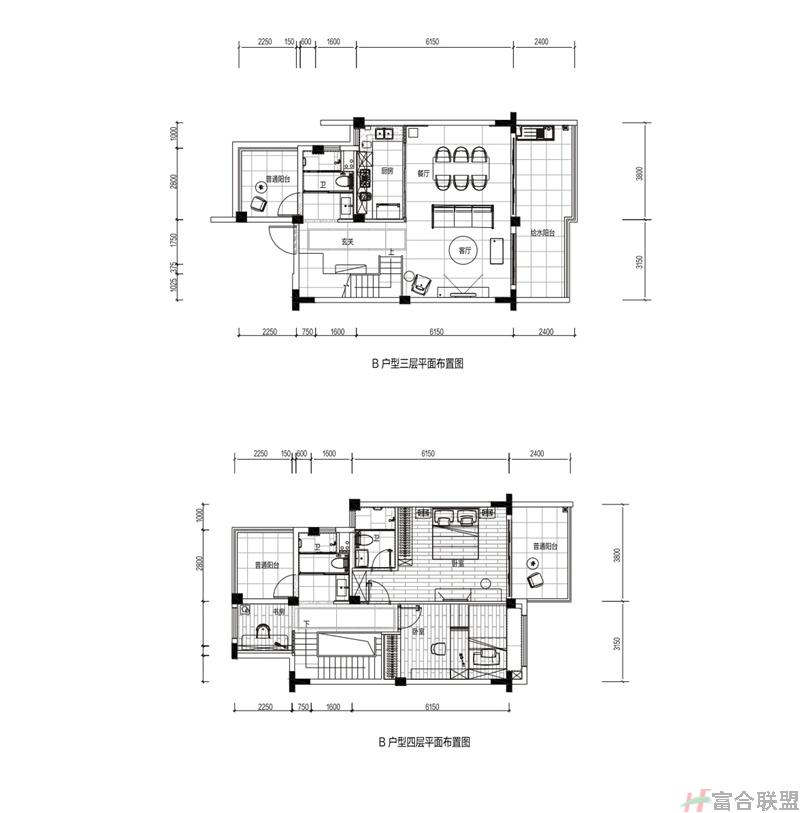 B户型叠墅 上叠159㎡.jpg