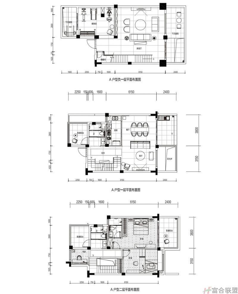 A户型叠墅 下叠154㎡.jpg