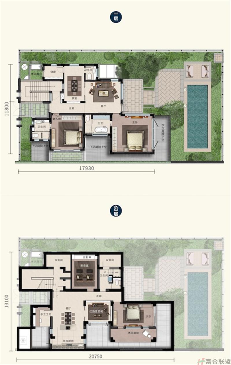 E户型 三室两厅四卫 建面约175.33㎡.jpg