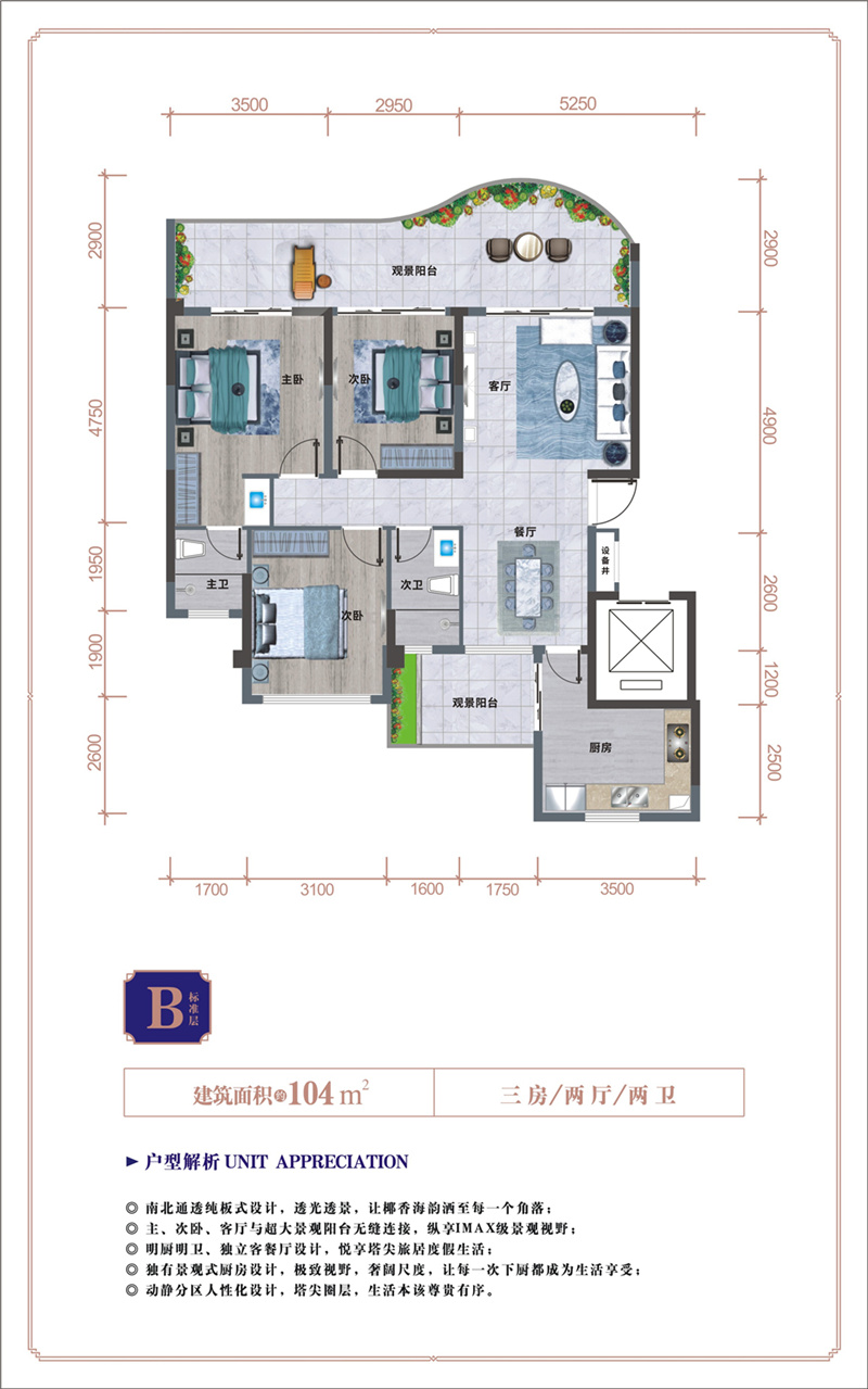 B户型 三房两厅两卫 建面104㎡.jpg