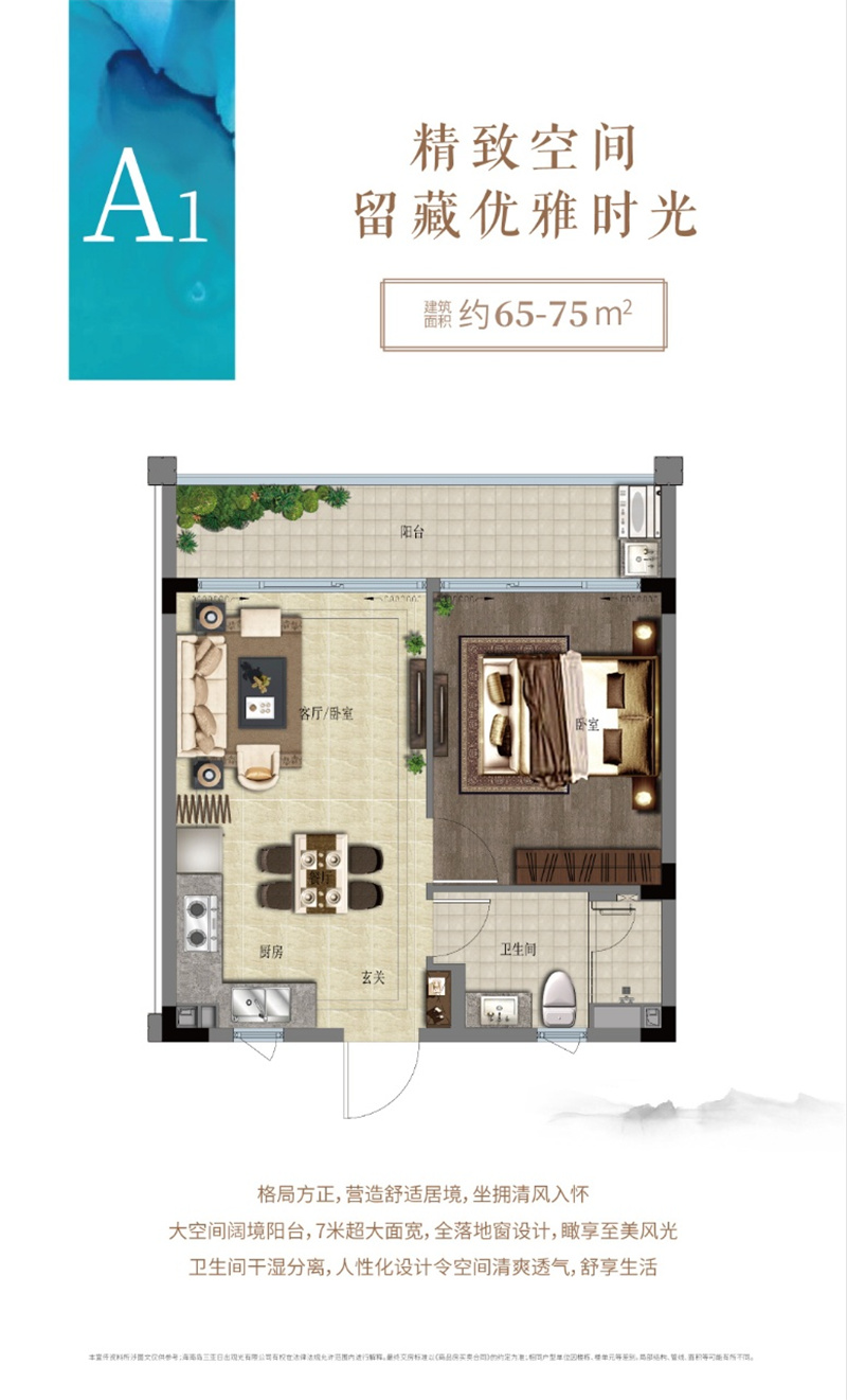 A1户型 建筑面积约65-75㎡.jpg