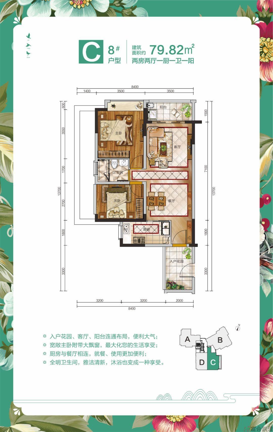 8#C户型 2室2厅1卫 建筑面积：79.82㎡.jpg