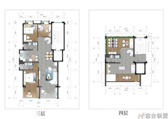 海棠湾九溪墅 叠墅 上叠 建筑面积120㎡ 4房2厅3卫.jpg