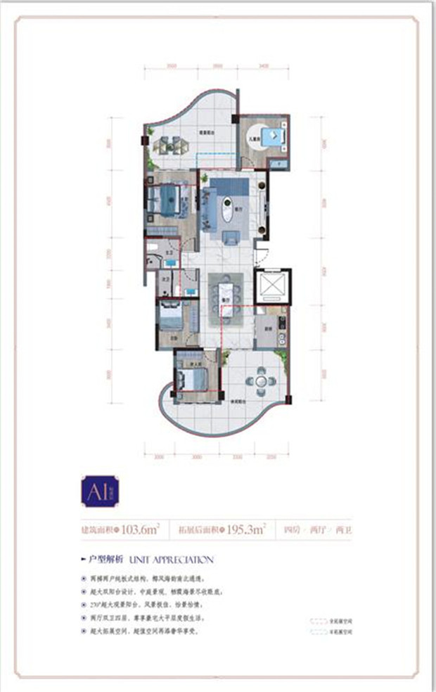 A1户型 4房2厅2卫 建筑面积103.6平米.jpg